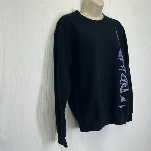 Def Leppard - Cheetah Pyromania Def Leppard Graphic Black Sweatshirt Size Small - Picture 3 of 9